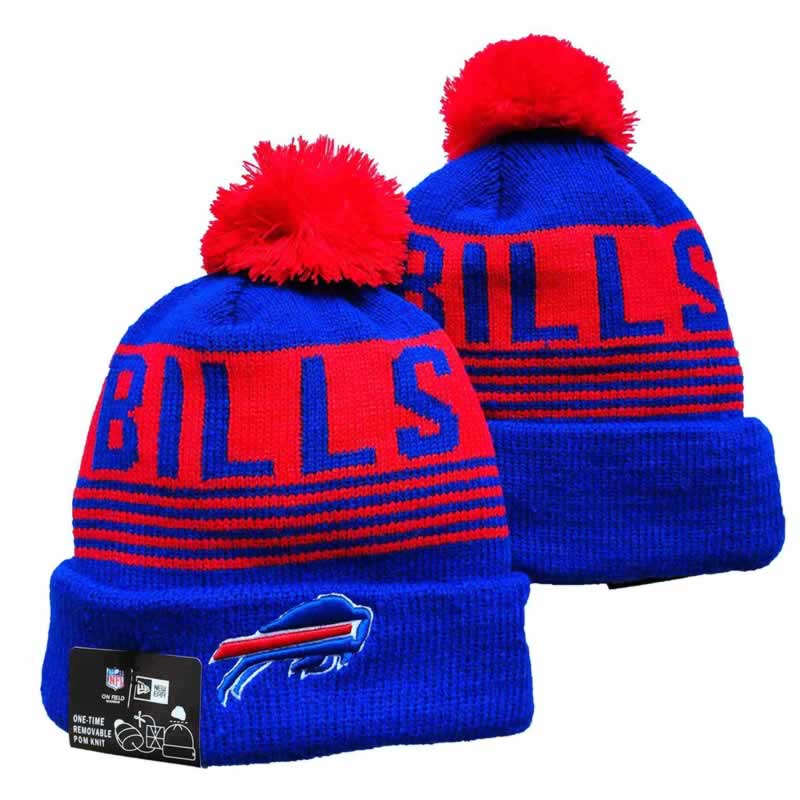 Bills Team Logo Royal Red Pom Cuffed Knit Hats YD,We sell and wholesale Bills Team Logo Royal Red Pom Cuffed Knit Hats YD on line form chian!